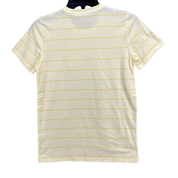 Everlane T Shirt Womens S Butter Yellow Striped Organic Cotton Preppy Casual NEW - Picture 4 of 13